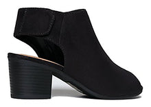 City Classified Women's Harlyn Cutout Peep Toe Stacked Chunky Heel Bootie