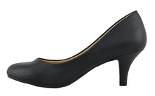 City Classified Comfort Women Classic Heel Pumps Closed Round Toe CARLOS