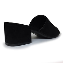 Nature Breeze - Women's Open Toe Chunky Heel Suede Slide Sandals Shoes, Trendy Shoes 4 Her