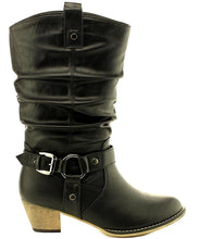 Cambridge Select Women's Pull On Western Style Cowboy Boots