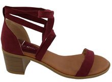 Top Moda Women's Ankle Wrap Stacked Block Heel Sandal