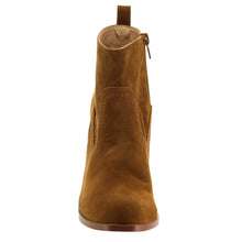 Chase & Chloe Emery-2 Women's Classic Side Zipper Mid Stacked Chunky Ankle Booties