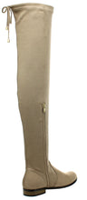 Refresh Footwear Women's Over the Knee Drawstring Round Toe Flat Boot