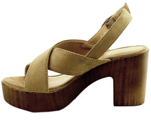 Refresh Footwear Women's Crisscross Slingback Platform Heeled Sandal