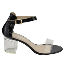 Nature Breeze FI38 Women's Lucite Chunky Heel Ankle Strap Dress Sandals
