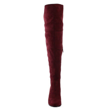 NATURE BREEZE FF00 Women Over The Knee Mid High Block Heel Boots Full Size Small