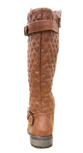 Cambridge Select Women's Quilted Side Zip Knee High Flat Riding Boots