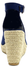 Refresh Footwear Women's Espadrille Wedge Platform Peep Toe Sandal