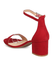 Women Faux Suede Chunky Heel Sandal - Dressy, Minimal, Everyday - Ankle Strap Pump - GC41 By Wild Diva