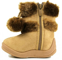 Kali Footwear Little Girl's Zello Glitter Pom Pom Boots