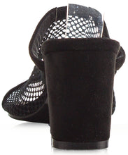 Cape Robbin Women's Vegan Open Toe Mesh Perforated Slip On Mules