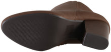 Delicious Women's Port Almond Toe Stacked Heel Ankle Bootie
