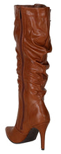 Breckelles Brandi-12 Slouchy Knee High Pointy Toe Stiletto Boots