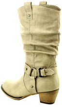 Cambridge Select Women's Pull On Western Style Cowboy Boots
