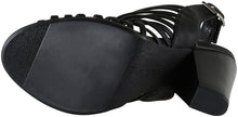 Delicious by Soda Women's Hills Slingback Caged Latticed High Heel Sandal