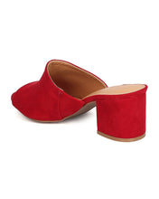 Women Faux Suede Chunky Heel Mule - Casual, Everyday, Dressy - Peep Toe Pump - GC40 By Wild Diva