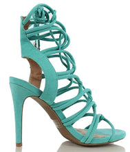 Wild Diva Women's Berlin 72 Gladiator Strappy Lace Up Tie High Heel