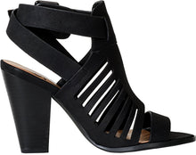 Delicious By Soda Yummy Cutout Stacked Heel Sandal