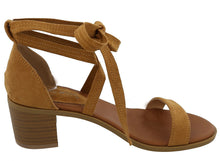Top Moda Women's Ankle Wrap Stacked Block Heel Sandal
