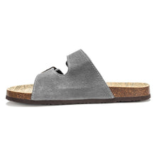 Muk Luks Men's Parker Duo Starpped Grey Slide Sandal
