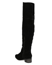 Breckelles GK87 Women Faux Suede Over The Knee Riding Boot