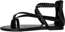 Anna by Anna Shoes Women's Kaycee-5 Braided Leatherette Flat Sandal