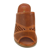 Nature Breeze FG91 Women's Slip On Cut Out Peep Toe Mule Sandals