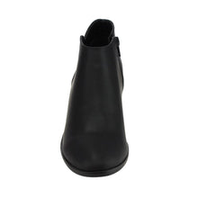 Soda Women's Round Toe Faux Suede Stacked Heel Western Ankle Bootie