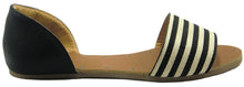 Betani SONYA-1 Women's Easy Slip On Open Toe D'orsay Flats Sandals