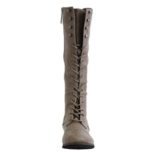 Breckelle's Outlaw Women's Lace Up Knee High Riding Boots