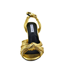 Cape Robbin Alza 38 Womens Metallic Knotted Open Toe Heel