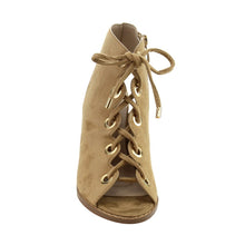 Nature Breeze FG92 Women's Lace Up Criss Cross Block Heel Sandals