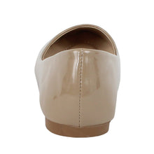 Bella Marie Stacy-11 Women's round toe patent leather slip on boat ballet flat shoes