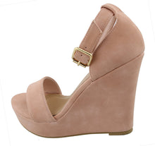 Top Moda Womens Beryl-1 Platform Wedge Fashion Sandals With Ankle Strap