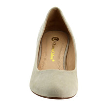 Chase & Chloe EC78 Women's Classic Mid Wedge Heel Dress Pumps