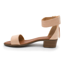 Top Moda Women's Tassel Fringe Zip Back Block Heel Sandal