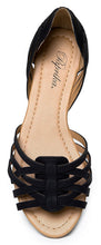 Paprika Womens SCORIA Woven Pattern Leather Synthetic Sole d'Orsay Flat Sandals