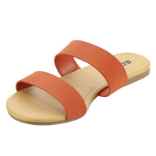 BROWSE! By Soda Women's Dual Straps Slip On Sandals