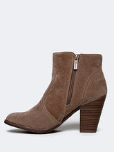 Breckelle's Womens Almond Toe Faux Suede Think Chunky Heel Cowboy Ankle Bootie
