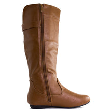 Kali Women's Knee High Buckle Faux Leather Boots (Adults)