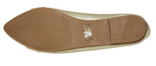 Bella Marie Angie-106 Women's pointy toe boat slip on patent band decor patent leather flats