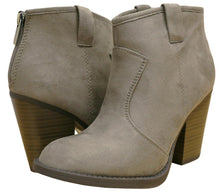 Cambridge Select Women's Western Stacked Chunky Heel Ankle Bootie
