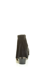 Breckelle's Womens Almond Toe Fringe Tassel Chunky Heel Cowboy Mid Calf Ankle Bootie