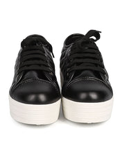 Breckelles DI87 Women Leatherette Quilted Cap Toe Flatform Sneaker