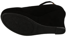 Top Moda Women's Ankle Strappy Round Closed Toe Platform Wedge