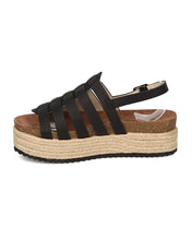 Women Metallic Espadrille Fisherman Sandal - Flatform Slingback Sandal - Caged Platform Sandal - GH81 By Nature Breeze