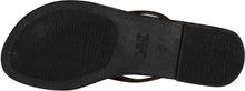 Kali Footwear Women's Focus Glitter Flip Flops, Black,10
