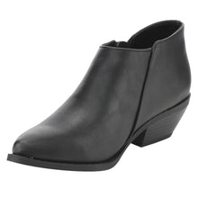 Soda FF33 Women's Classic Side Zipper Stacked Block Heel Ankle Booties