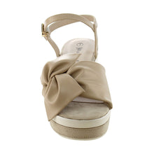 Nature Breeze FJ17 Women's Plaform Wedge Heel Ruched Bow Tie Dress Sandals
