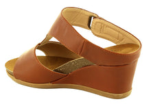Refresh Footwear Women's Slip On Slide Wedge Sandal